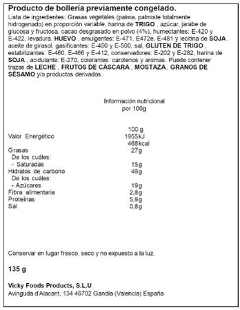 Donas con cacao Hermanos Juan 135g