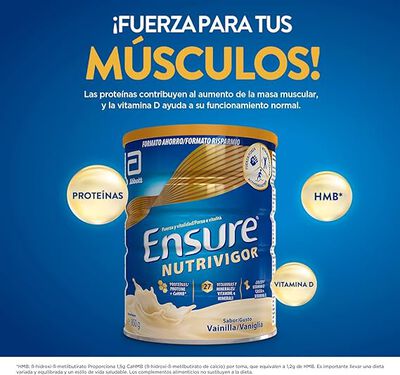 Complemento diet&eacute;tico Nutrivigor Ensure 400 gr Vainilla