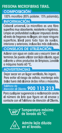 Fregona de microfibra Lanta de tiras