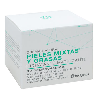 Crema facial natural Bodyplus 50ml piel mixta