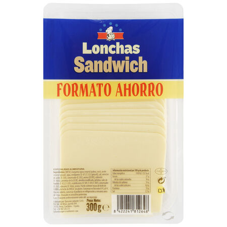 Queso sándwich en lonchas Lafuente 300g