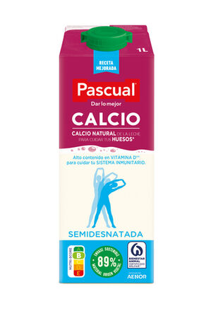 Leche Pascual calcio 1l semidesnatada