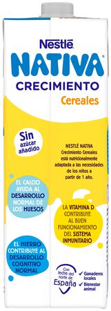 Leche crecimiento Nestlé junior cereales desde 12meses 1l