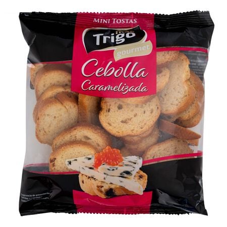 Mini tostas Mastrigo 120g cebolla caramelizada