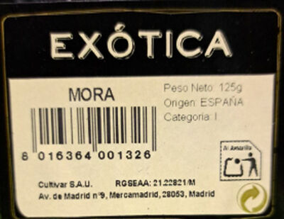 Moras bandeja 125g