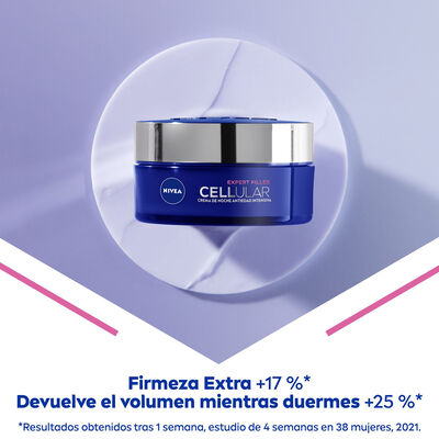 Crema Facial Antiedad Intesiva Noche Nivea 50Ml Cellular Ácido Hialurónico & Ácido Fólico