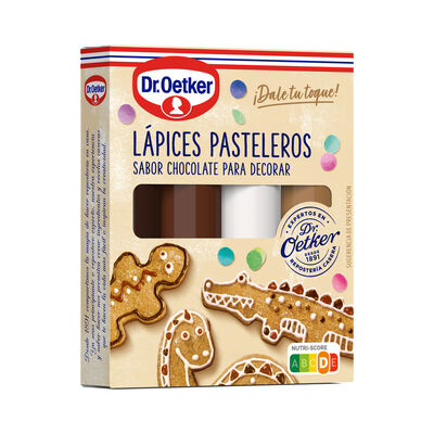 L&aacute;pices de chocolate pasteleros Dr Oetker 4uds