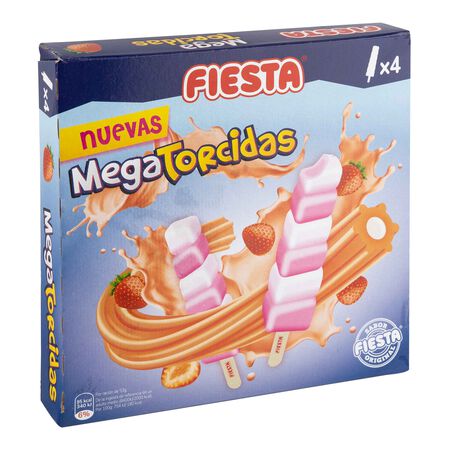 Helado megatorcidas Fiesta 4 uds