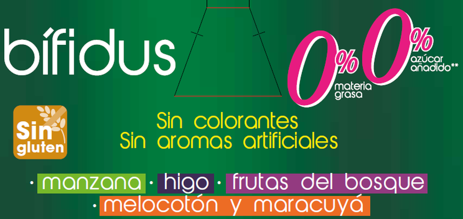 Bífidus Alipende sin azúcar pack 8 fresa piña f bosque higo