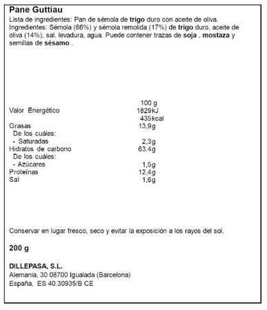 Pan Carasau con aceite de oliva Carapan 200 g