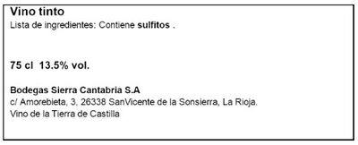 Vino tinto protocolo tempranillo 75cl