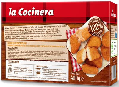 Nuggets con rebozado fino, La Cocinera, 400 g