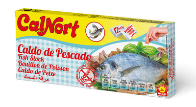 Caldo en pastillas Calnort 12u pescado