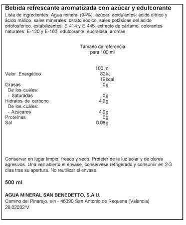 Bebida isot&oacute;nica zero con magnesio Upgrade 50cl