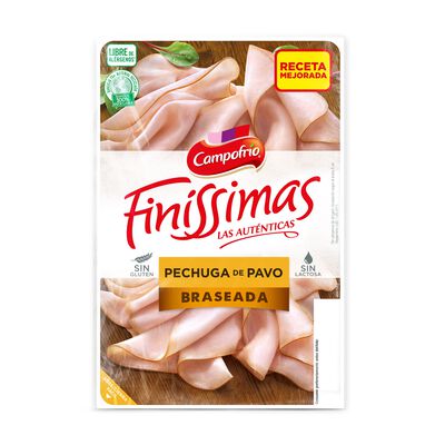 Pechuga de pavo braseado Campofr&iacute;o finissimas 115g