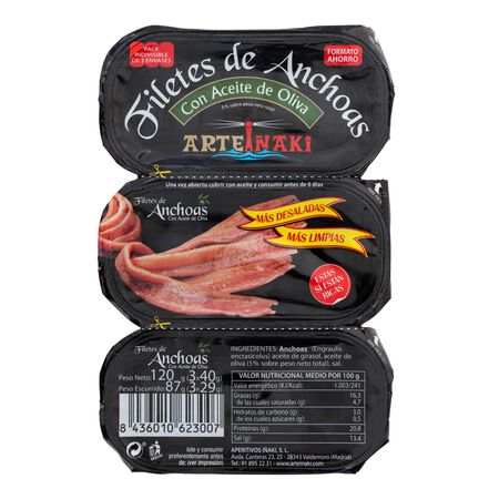 Anchoa en aceite oliva Iñaki pack 3uds