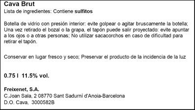 Cava Brut G.Cuvee Elyssia Freix 75cl