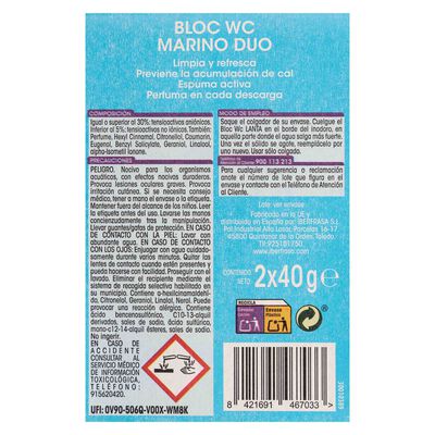 Limpiador WC bloc duo Lanta marino