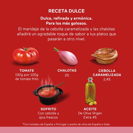 Tomate frito creaciones Orlando 495g receta dulce