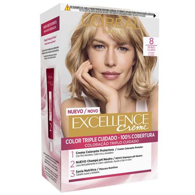 Tinte de cabello L'Oréal Excellence Creme nº 8 rubio claro