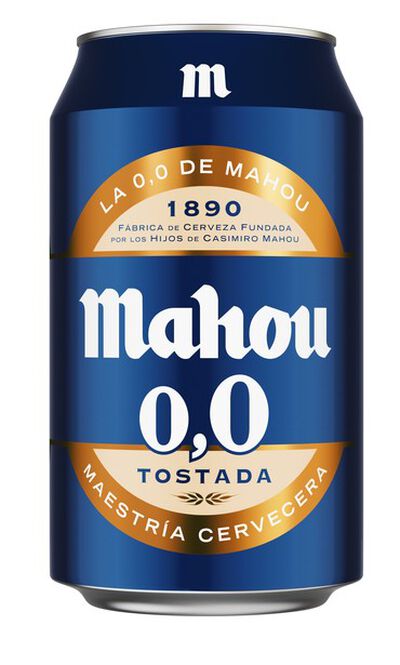 Cerveza sin alcohol Mahou 00 Tostada lata 33cl