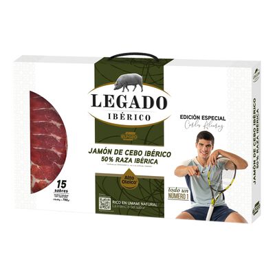 Maletín Jamón Cebo Ibérico Legado 15X50G