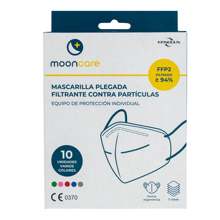 MASCARILLA FFP-2 MOONCARE 10U COLORES