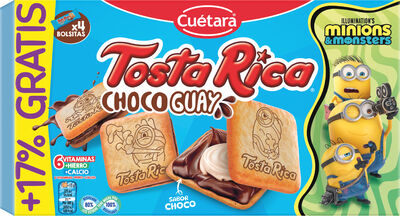 Galletas de chocolate rellenas Chocoguay Tostarica 144 gr + 24g