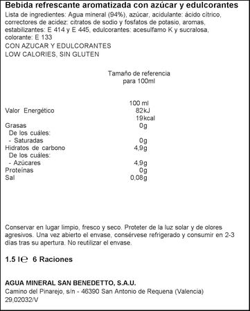 Bebida isotónica Upgrade Blue 1,5l