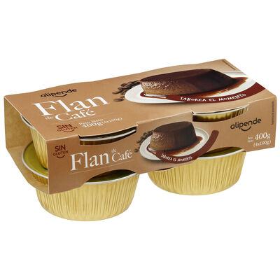 Flan Alipende pack 4 caf&eacute;