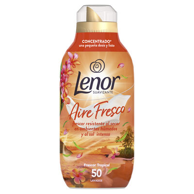 Suavizante con frescor tropical Lenor 50 lavados