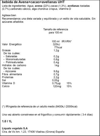 Bebida De Choco Avena Yosoy 1l