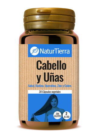 Complemento alimenticio para cabello y uñas Naturtierra 30 unidades