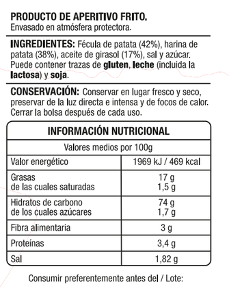 Snack de patata Alipende 125g