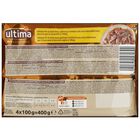 Ultima perro mini h&uacute;medo en salsa con pollo / buey 4x100gr