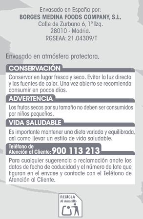 C&oacute;ctel de frutos secos repelados mix Alipende 500g