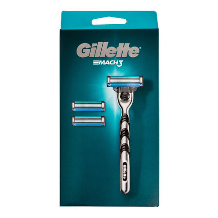 Máquina de afeitar Gillette Mach3 con tres recambios
