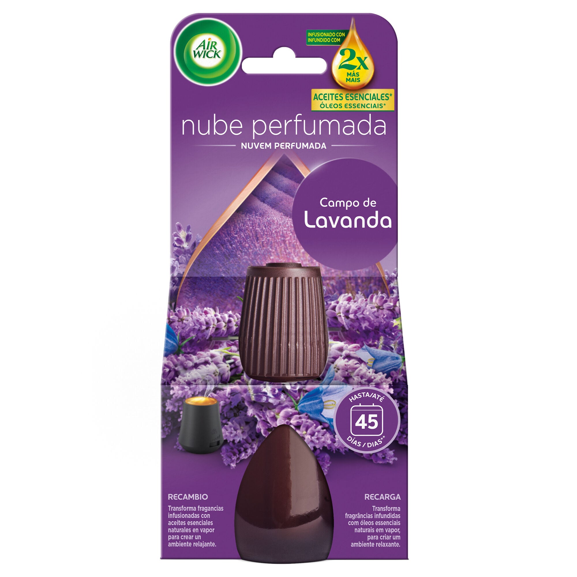 Recambio nube perfumada campo de lavanda Air Wick 20ml
