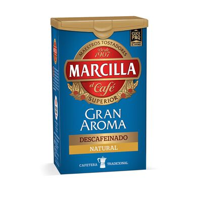 Caf&eacute; molido descafeinado Marcilla 200g tueste natural