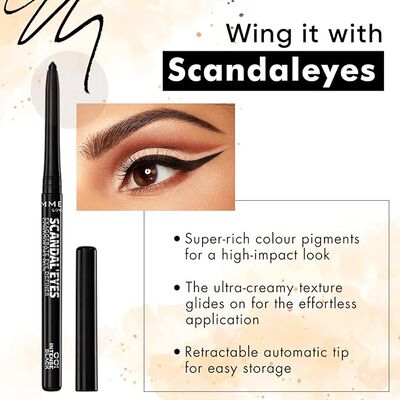 Delineador de ojos Rimmel Scandal'eyes 001 intense black