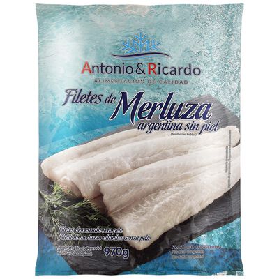 Filete merluza argentina sin piel A&R 970g