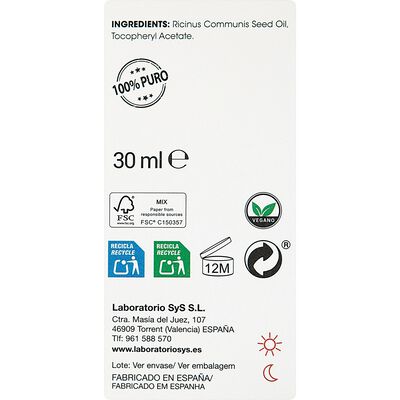 Aceite facial recino Bioglow 30 ml