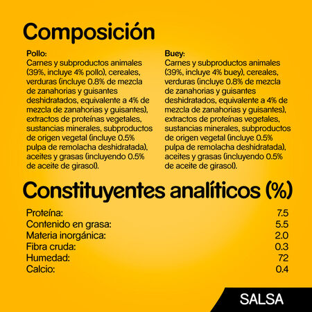 Pienso perro Pedigree pollo buey verduras pack 4