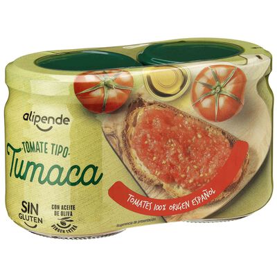 Tomate tumaca al natural Alipende pack 2