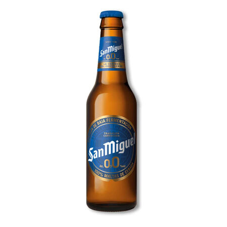 Cerveza sin alcohol San Miguel 0,0% pack 6 botellas 25cl