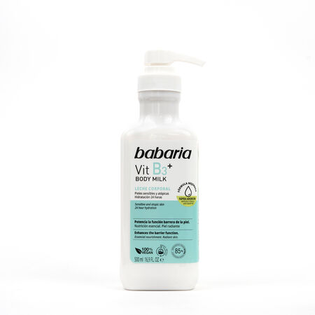 Leche corporal Vit B3+ Babaria Nutrición esencial