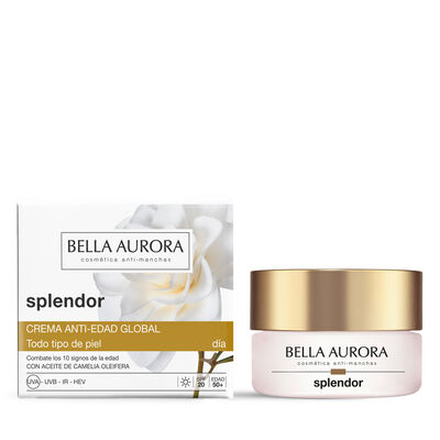 Crema d&iacute;a antiedad global 30ml splender bella aurora