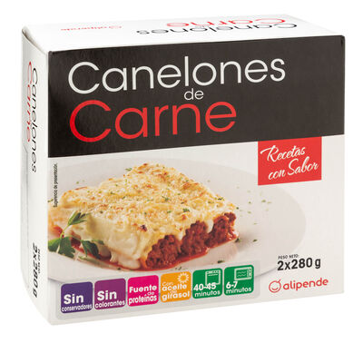 Canelones Alipende 280g pack 2 carne