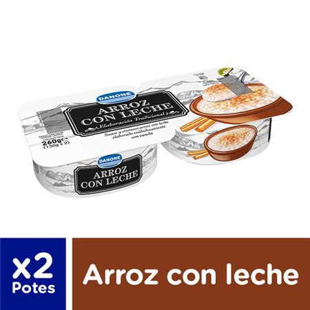 Arroz con leche Danone pack 2