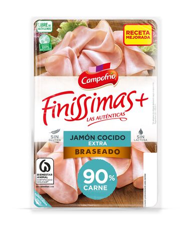Jam&oacute;n cocido braseado finissimas Campofr&iacute;o 115g